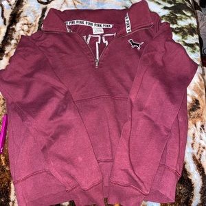 Maroon half zip from PINK
